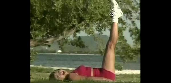 Denise Austin - Getting Fit - St Martin - Red Shorts